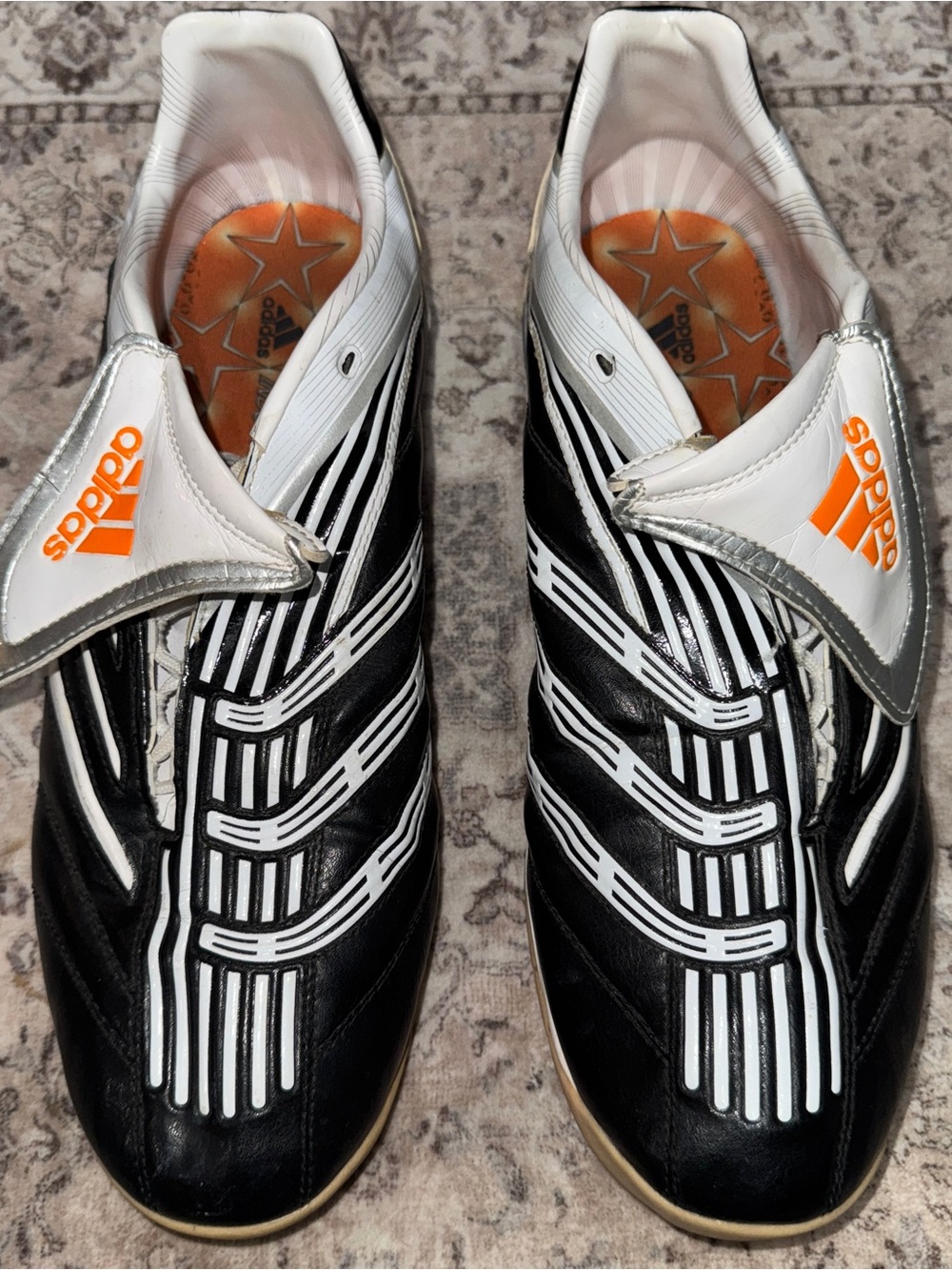 Adidas Predator Absolute Indoor Soccer Shoes Cleats White Black Men's Size 12 US